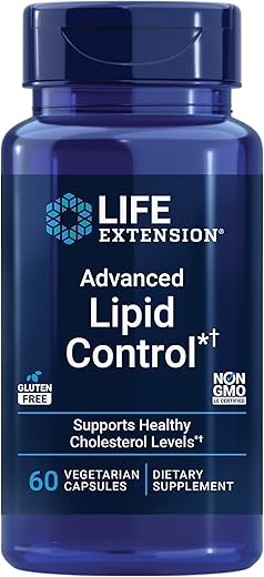 Advanced Lipid Control – Extrato de Amla, Groselha Indiana – Saúde do Coração e Endotelial – Vegetariano, Sem Glúten – 60 Cápsulas - Life Extension