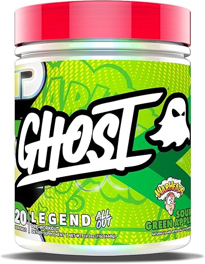 Legend All Out Pó Pré-Treino, Warheads Maçã Verde Azeda – 20 Porções – Para Homens - GHOST