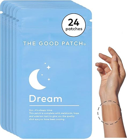 Adesivo Natural para Dormir com Melatonina, Lúpulo, Raiz de Valeriana – 24 Adesivos - The Good Patch