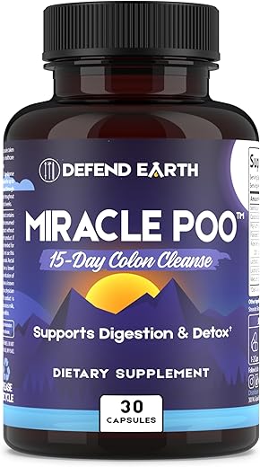 DEFEND EARTH - 15 Dias de Limpeza Intestinal, Cápsulas de Limpeza Milagrosa para o Cólon Detox