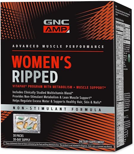 AMP Vitapak Ripped Feminino | Desenvolvido para Metabolismo | 60 cápsulas - GNC