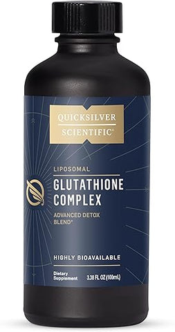 Glutationa Complexa – Suplemento Antioxidante de Absorção Superior com Glutationa Líquida – Marca Quicksilver Scientific - Quicksilver Scientific