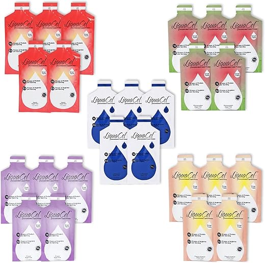 Pacotes de Proteína Líquida Concentrada – Variedade (25 Pacotes X 30ML) - LiquaCel