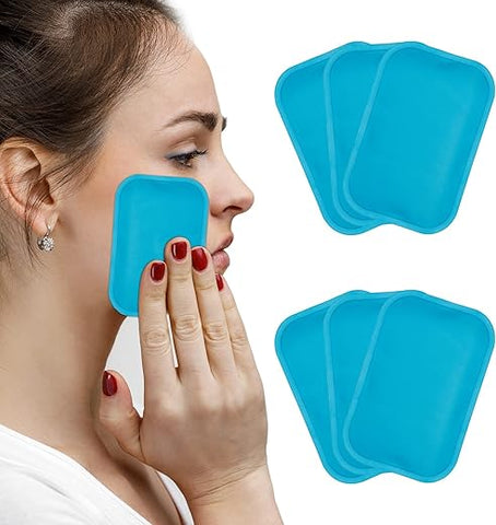 AlierGo - Geladeiras Pequenas, 6 Pacotes, Elegíveis para FSA HSA, Mini Gel Reutilizável para Lesões, Compressa Quente e Fria para Machucados de Crianças, Dores de Cabeça, Dentes do Siso, Amamentação, Alívio da Dor