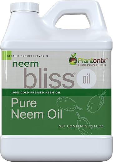 plantonix - Óleo de Neem Puro (32 Fl Oz) – Concentrado de Óleo de Neem 100% Prensado a Frio – Concentrado de Óleo de Neem Natural – Extrato Puro de Óleo de Neem – Óleo de Neem para Pele, Cabelo  Neem Bliss