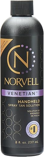 Venetian Solução de Bronzeamento Artificial em Spray Profissional Premium – 8 fl.oz. (237 ml) - Norvell