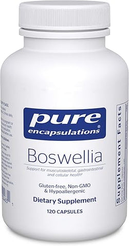 Suplemento Boswellia Pure Encapsulations – Saúde das Articulações, Trato GI | 60 cápsulas de 500mg