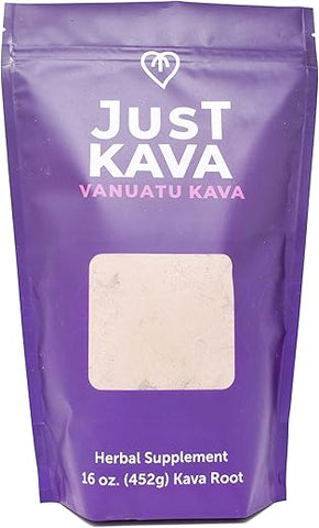 Just Kava - Vanuatu Kava em Pó Herbal para Relaxamento 452g – Marca em Destaque