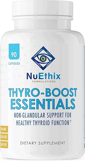 Thyro-Boost Essentials – Suporte Não-Glandular para Função Tireoidiana Ótima, 90 Cápsulas - NuEthix Formulations