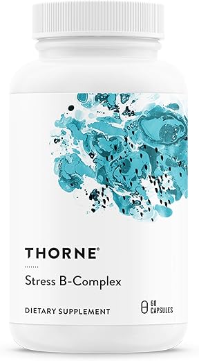 Stress B-Complex – Vitaminas B2, B6, B12 e Folate em Formas Altamente Absorvíveis e Ativas – Vitamina B5 Extra para Suporte Adrenal, Gerenciamento do Estresse e Função Imunológica - THORNE