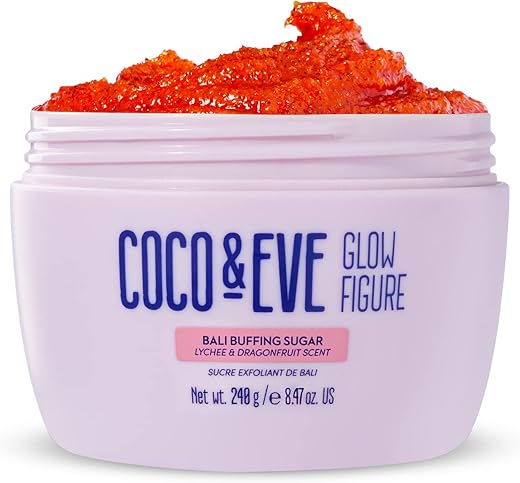 Coco & Eve - Coco and Eve Bali Buffing Sugar – Esfoliante Corporal para Mulheres | Esfoliante de Açúcar de Coco (250g)