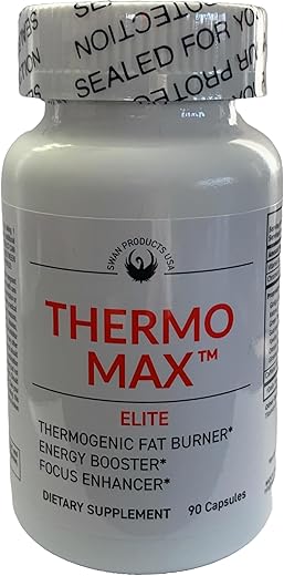 Swan Products USA - Thermo Max Elite – Queimadores de Gordura, Estimulantes de Energia, Perda de Peso, 90 Cápsulas