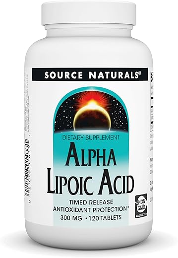 Ácido Alfa Lipóico, Proteção Antioxidante de Liberação Prolongada* – 120 Comprimidos de Liberação Prolongada - Source Naturals