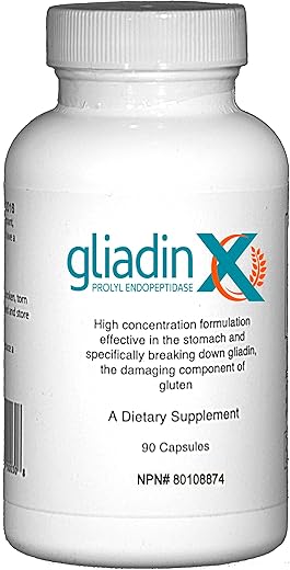 GliadinX - Digestão do Glúten, Suporte Cientificamente Comprovado para Dietas Estritamente Livres de Glúten para Doença Celíaca e Intolerância ao Glúten, Suplementos Seguros para Celíacos – 90 Cápsulas