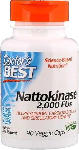 Doctor's BEST - Nattokinase90 – Melhor Marca de Nattokinase Vgcdoctors Best – 90 cápsulas (90g)
