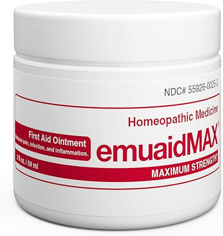 emuaid - Emuaid EMUAIDMAX Pomada 60ml – Creme para Eczema. Tratamento de Força Máxima. Use Força Máxima para Pé de Atleta, Psoríase, Coceira, Irritação e Infecção por Fungos na Pele