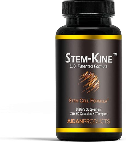 Aidan Products - Stem-Kine: Aumento Comprovado Clinicamente de Células-Tronco Circulantes, Estimulando a Cura e o Anti-Envelhecimento (60 Cápsulas)