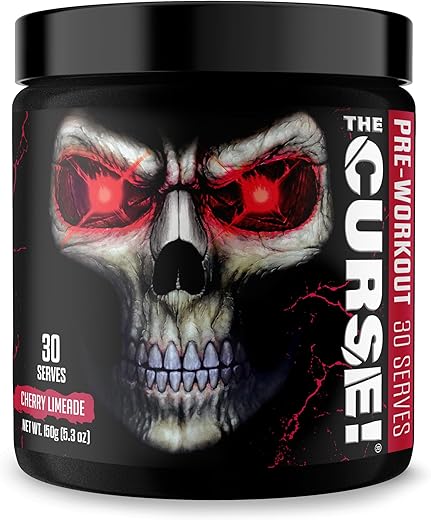 The Curse! Pó Pré-Treino – Cherry Limeade 30 Porções | Pré-Treino: Aumente Força, Energia e Foco para Homens - JNX SPORTS