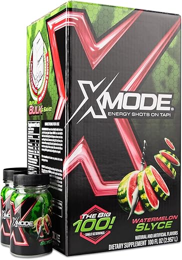XMODE - X-Mode Energy Shots on Tap 100 Porções – Energia em Alta com Praticidade e Sabor Intenso | X-Mode Shots Energéticos 100 Porções