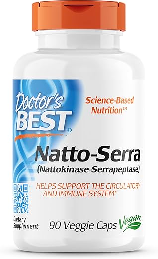 Doctor's BEST - Doctor’s Best Natto-Serra: Veggie Caps Vegan, Sem Glúten, Não-OGM, 90 Cápsulas Vegetais