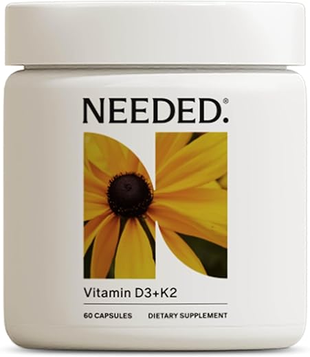 Needed. - Vitamina D3/K2 Pré-Natal Expertamente Formulada | Fertilidade, Gravidez, Amamentação e Pós-Parto, Imunidade e Desenvolvimento Ósseo Saudáveis, Suporte à Vitamina do Leite Materno