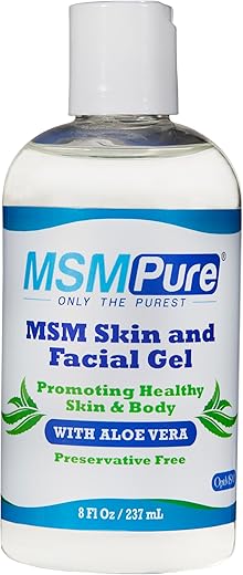 MSMPure Gel Facial e Corporal com Aloe Orgânico, 8 oz (236 ml), Livre de Conservantes - KALA HEALTH