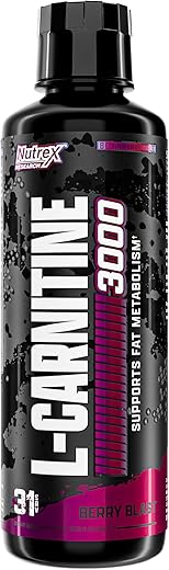 L-Carnitine 3000 (31 Porções, Explosão de Frutas Vermelhas) | Shots Líquidos, Sem Estimulantes | Suporta a Recuperação Muscular Para Homens e Mulheres | Nutrex Research L-Carnitine 3000 – Suplemento para Recuperação Muscular - Nutrex Research