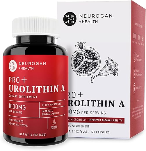 Cápsulas Pro Urolithin A – Força Avançada 1000mg, 120 Unidades – Saúde Celular Aprimorada - Neurogan