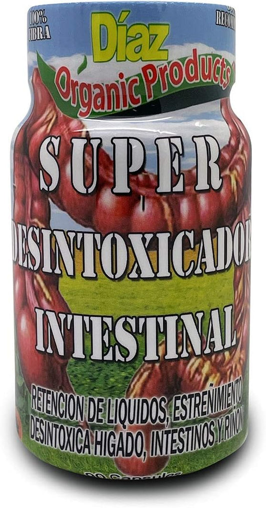 Super Desintoxicador Intestinal 90 Cápsulas – Desintoxicação Intestinal Potente | 90 Cápsulas | Marca Diaz - Diaz