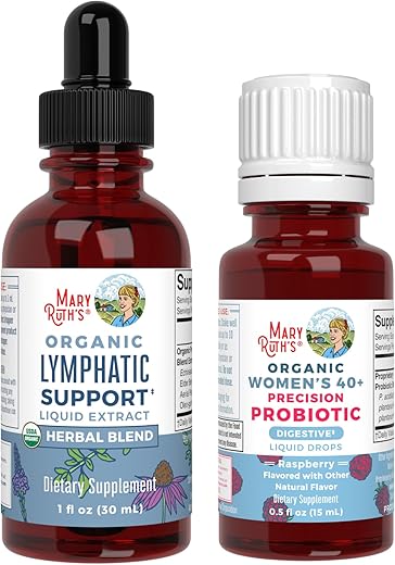 MaryRuth Organics - MaryRuth’s Probiótico Digestão Gotas (Framboesa) para Mulheres 40 – Aumente a Visibilidade do Produto