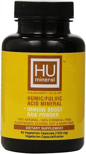 HUmineral - Humic and Fulvic Mineral Immune Boost – Pó Mineral Cru em Pó, 60 Unidades – Marca Primeiro