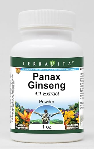 Terravita - Panax Ginseng Extrato em Pó 4:1 (30g) – 2 Pacotes