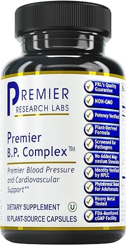 BP Complex – Saúde do Coração – com Alho, Espinheiro, Folha de Oliveira, Reishi, Pimenta Caiena – 60 cápsulas - Premier Research Labs