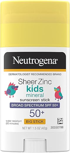 Protetor Solar Infantil Neutrogena Sheer Zinc Oxide Stick Mineral FPS 50 – 50g