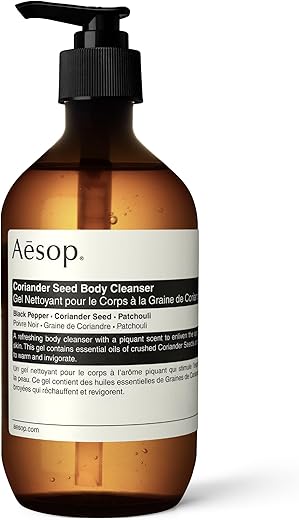Coriander Seed Body Cleanser – Gel de Limpeza Corporal Rico em Aroma, Baixa Formação de Espuma – 500 ml - Aesop