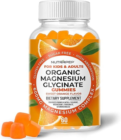 NutraPep - Gomas de Magnésio Glicinato para Crianças – Saúde e Bem-Estar Infantil