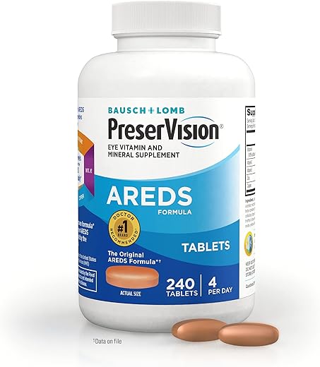 AREDS – Vitamina para os Olhos – 60 cápsulas – 1000 mg  Líder em Saúde Ocular - PreserVision