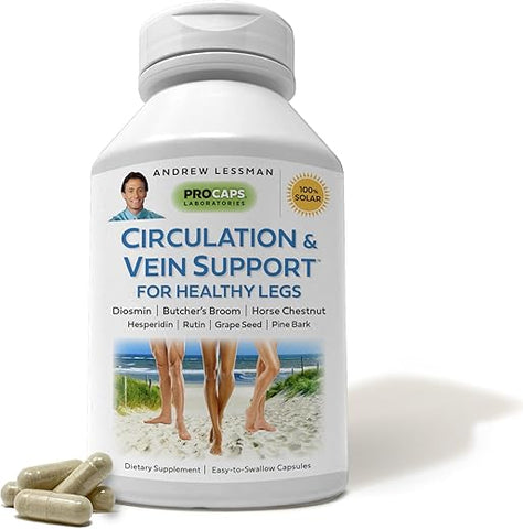 Circulação – Melhore sua saúde vascular com este poderoso suplemento de alta qualidade | 100% natural | 60 cápsulas | Frete grátis - ANDREW LESSMAN