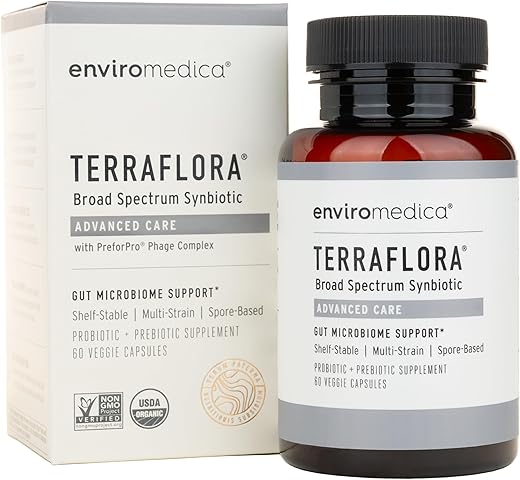 Terraflora Advanced Care – Suplemento SBO de Cuidados Avançados com Complexo Patenteado PreforPro (60ct) - Enviromedica