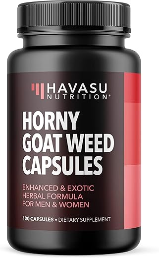 HAVASU NUTRITION - Horny Goat Weed para Homens e Mulheres – Suporte Extra Forte ao Desempenho com Extrato de Raiz de Maca
