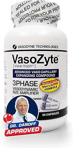 Generic - VasoZyte – Suporte ao Óxido Nítrico | Aumenta a Vasodilatação | 60 cápsulas | 500mg