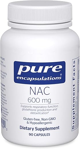 NAC 600 mg – Suplemento NAC para Saúde Pulmonar - Pure Encapsulations