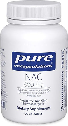 NAC 600 mg – Suplemento NAC para Saúde Pulmonar - Pure Encapsulations