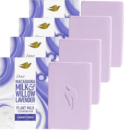 Sabonete em Barra Dove Plant Milk Macadâmia – Limpeza Suave com Leite Vegetal – 100g
