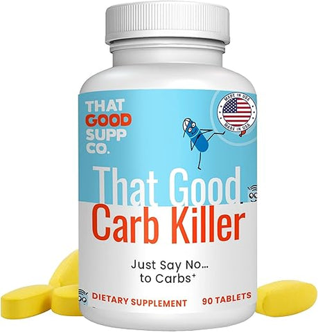 That Good Supplement Co - That Good Supp Co – Carb Killer: Bloqueador de Carboidratos para Manter o Peso – Bloqueador de Apetite, Elimina o Açúcar