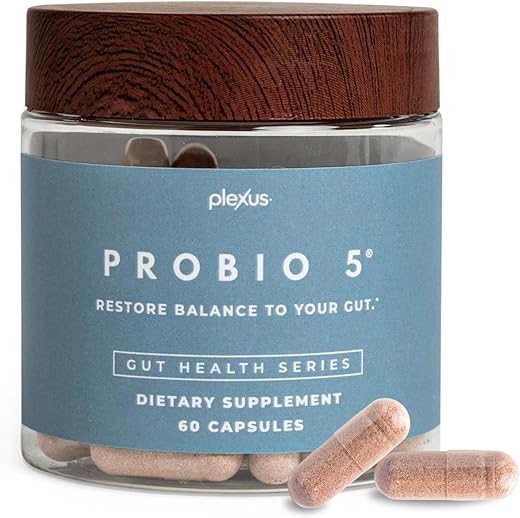 ProBio 5®: Fórmula Probiótica Avançada para Saúde Digestiva – 60 cápsulas - Plexus