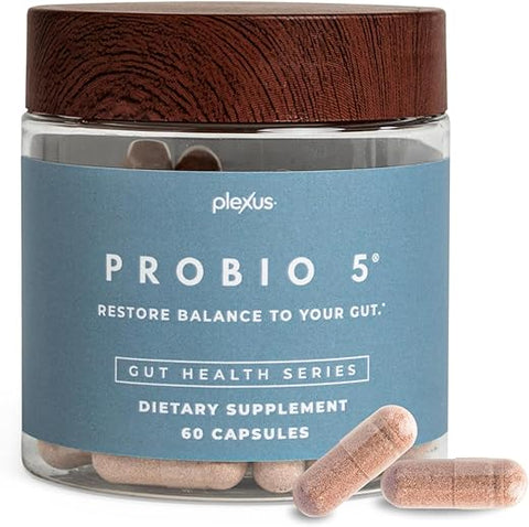 ProBio 5®: Fórmula Probiótica Avançada para Saúde Digestiva – 60 cápsulas - Plexus