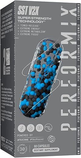 PERFORMIX - Performix SST v2X Super Termogênico de Suspensão Multi-Fase, 60 Cápsulas – 60 Cápsulas