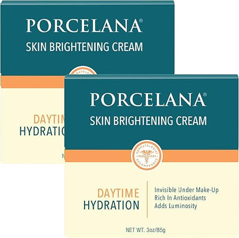 Creme Clareador de Pele Porcelana Hidratação Diurna para o Rosto – 50g
