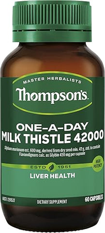 Thompson's Water Seal - Thompsons Cardo Mariano 42.000 Auxilia a Função Hepática 60 Cápsulas